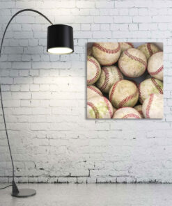 Baseballs Canvas Room View