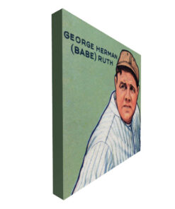 Babe Ruth Card Canvas Side View