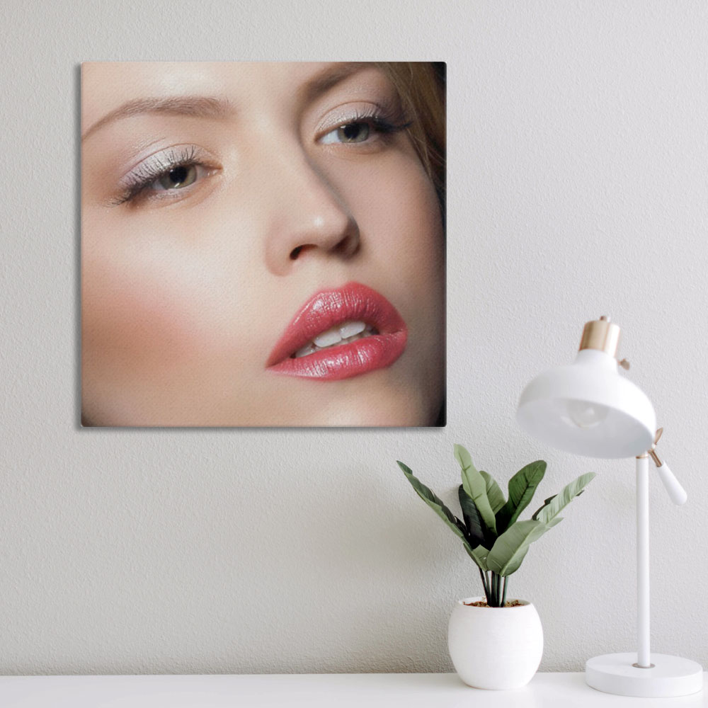 Beautiful Face Canvas Room View