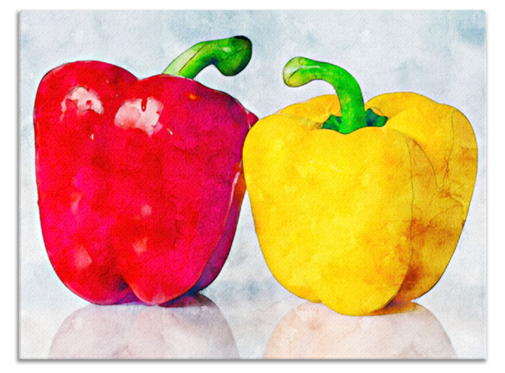 Color Peppers Canvas
