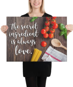 The Secret Ingredient is Love Canvas