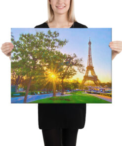 Eiffel Tower Painted Canvas