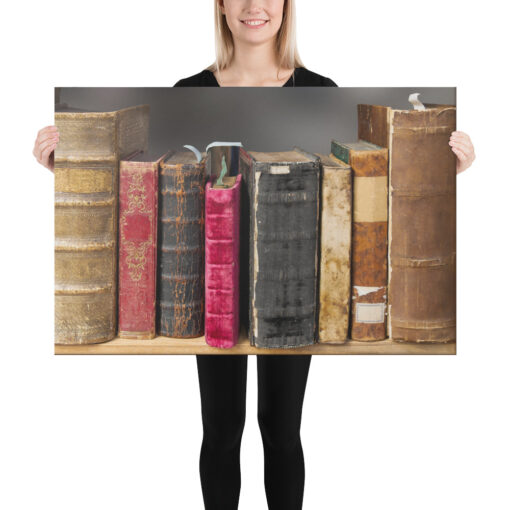 Old Books Canvas