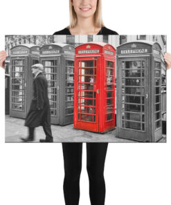 London Phone Booths Canvas