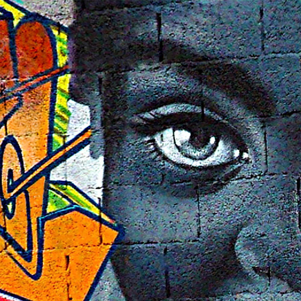 Graffiti Girl Detail View