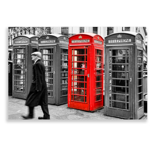 London Phone Booths Front View