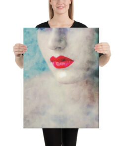 Red Lips Canvas