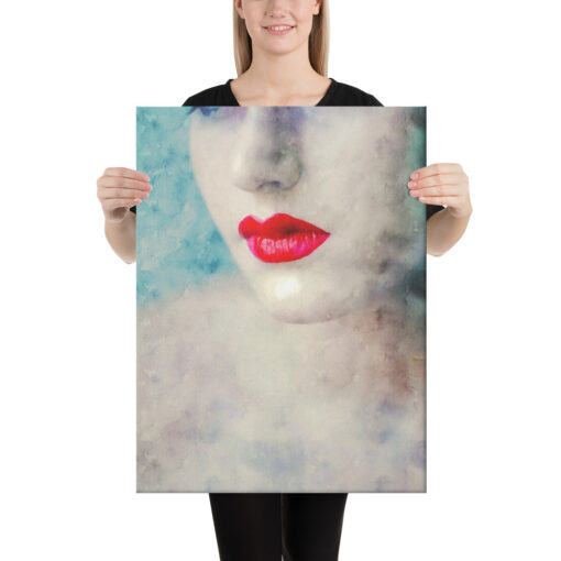 Red Lips Canvas