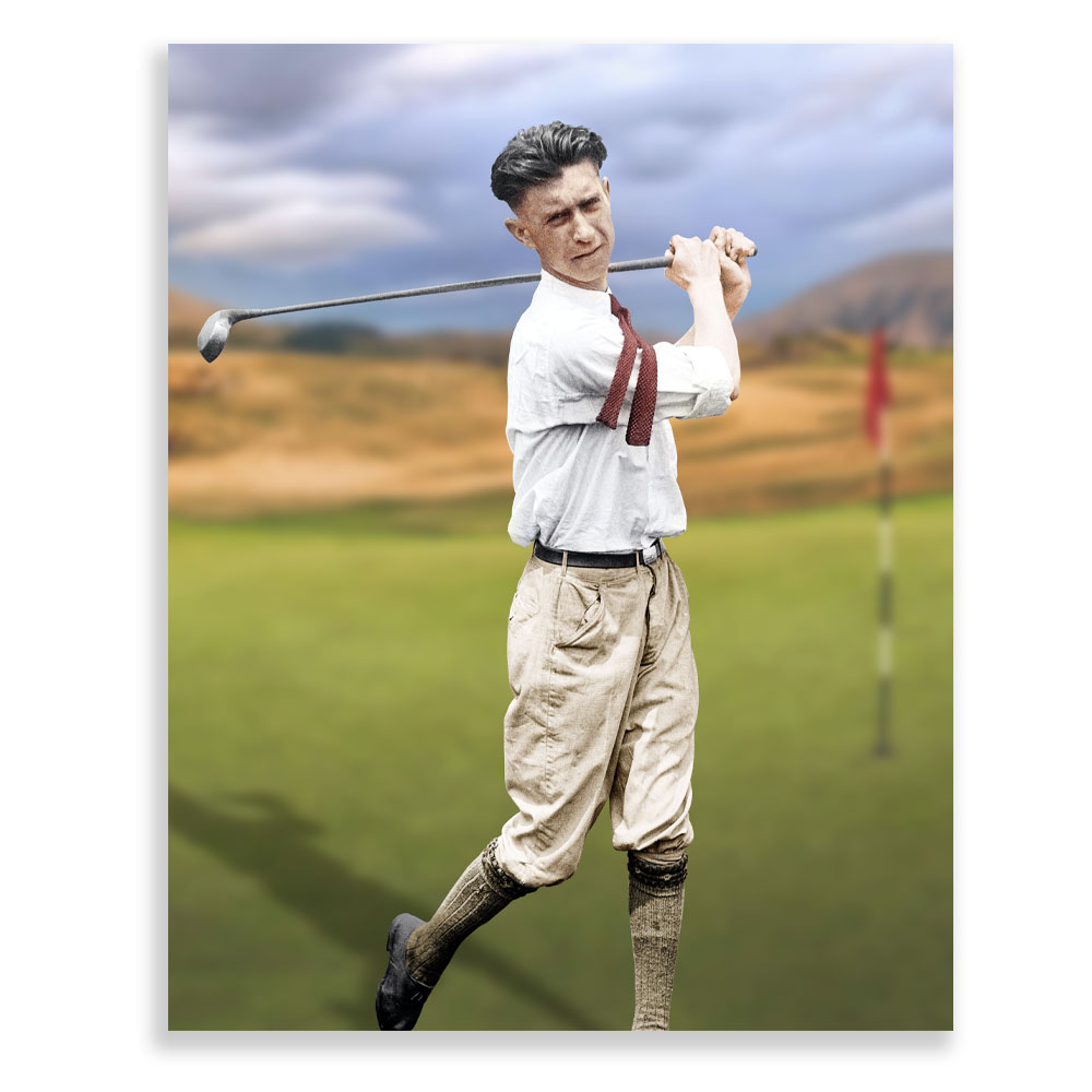 Man Golfer Front View