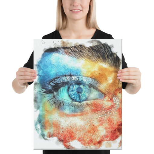 colorful eye canvas
