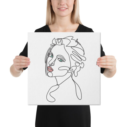 line lady two canvas