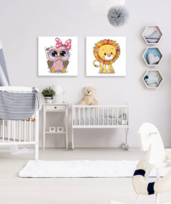 Room view of Cute Animal Canvas Art