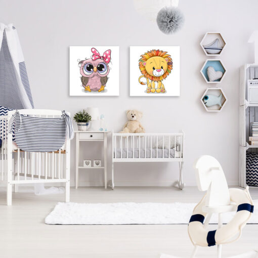 Room view of Cute Animal Canvas Art